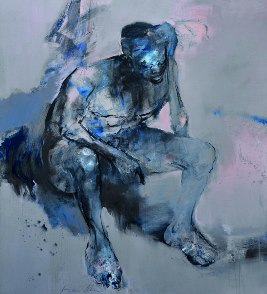 Franta - D'Homme à Hommes : Franta, Réflexion, acrylique sur toile, 162 x 146 cm